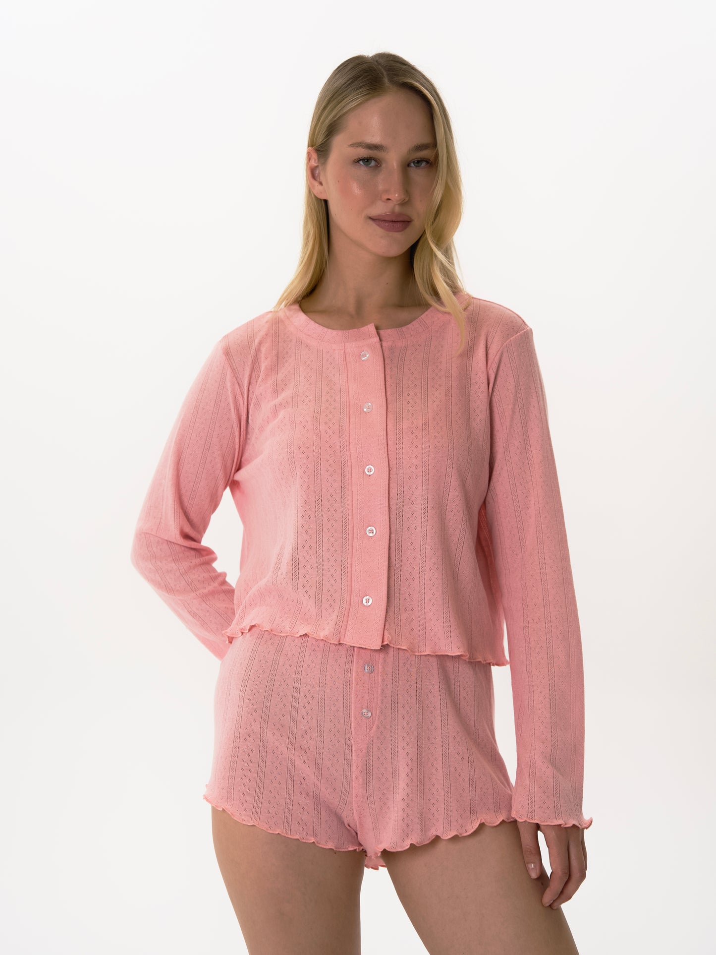 "Pure" three piece pyjama set Pink