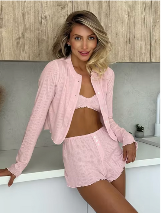 "Pure" three piece pyjama set